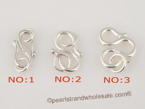 wholesale multi-size 925 silver necklace clasp