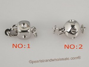 wholesale multi-size 925 silver necklace clasp