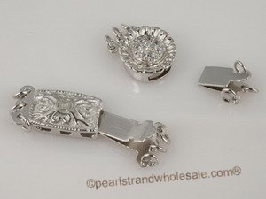 wholesale multi-size 925 silver necklace clasp