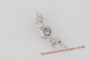 18k white gold pendant mounting