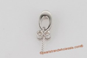 18k white gold pendant mounting