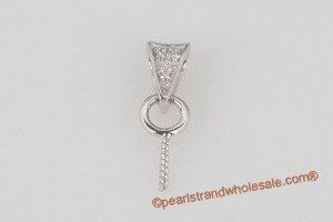 18k white gold pendant mounting